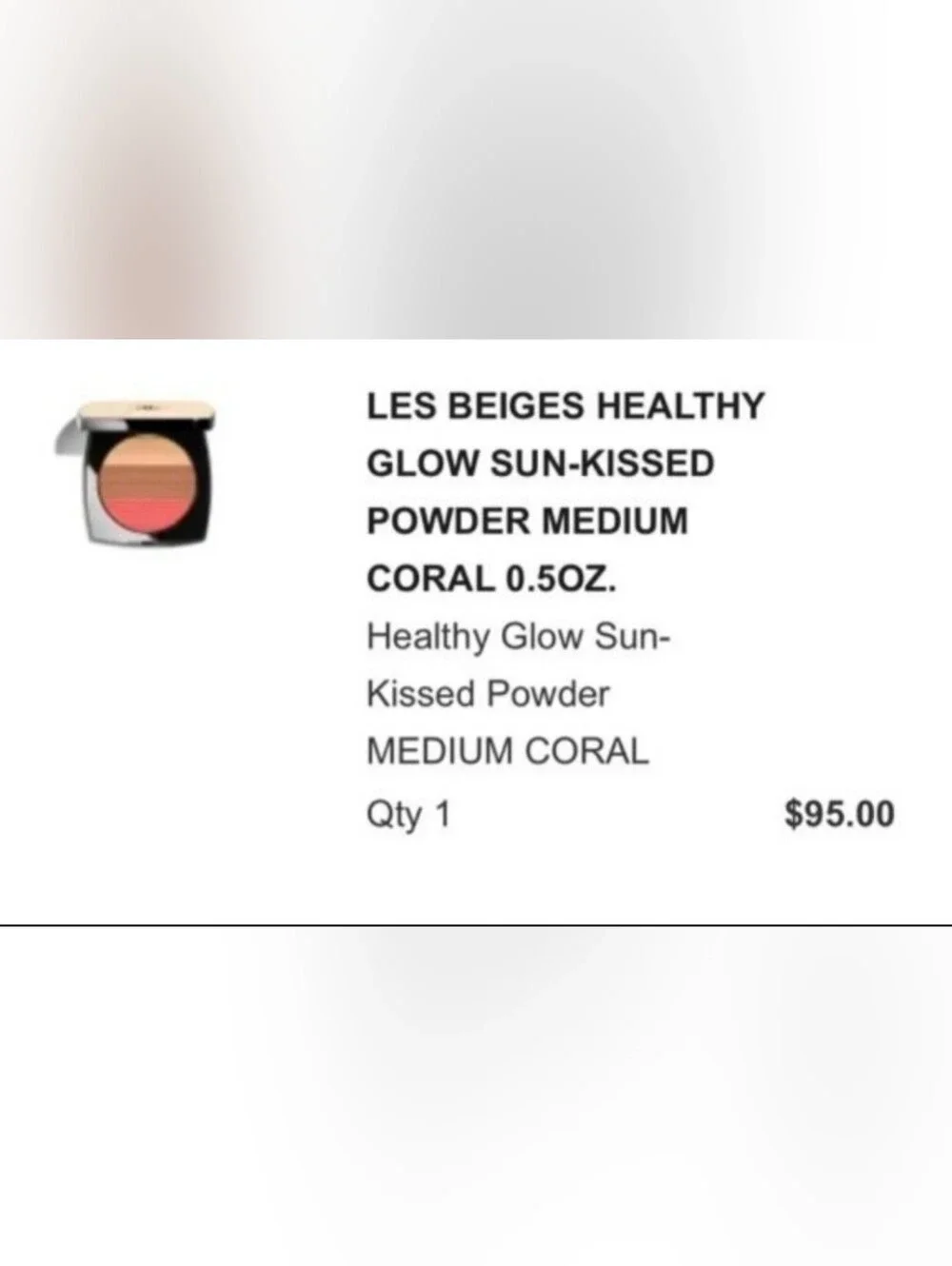 Chanel Les Beiges Healthy Glow Sun Kissed Powder Refill Medium Coral